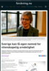 Sverige kan få egen nemnd for vitenskapelig uredelighet