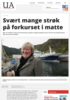 Svært mange strøk på forkurset i matte