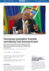 Tanzanias president foreslår vanndamp mot koronaviruset