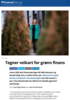 Tegner veikart for grønn finans