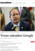 Texas saksøker Google