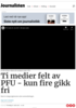 Ti medier felt av PFU - kun fire gikk fri