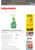 Tilbakekaller grønn Zalo-spray