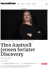 Tine Austvoll Jensen forlater Discovery