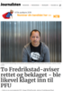 To Fredrikstad-aviser rettet og beklaget - ble likevel klaget inn til PFU