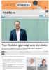 Tom Hedalen gjenvalgt som styreleder