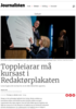 Toppleiarar må kursast i Redaktørplakaten