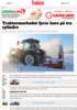 Traktormarkedet fyrer bare på tre sylindre