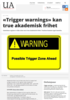 Trigger warnings kan true akademisk frihet