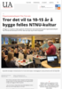 Tror det vil ta 10-15 år å bygge felles NTNU-kultur