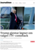 Trump gjentar løgner om valget i TV-comeback