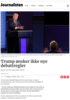 Trump ønsker ikke nye debattregler