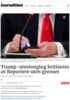 Trump-utestenging kritiseres av Reportere uten grenser