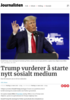 Trump vurderer å starte nytt sosialt medium