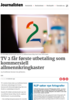 TV 2 får første utbetaling som kommersiell allmennkringkaster