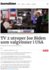 TV 2 utroper Joe Biden som valgvinner i USA