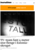 TV-team fant 4 meter stor flenge i Estonia-skroget