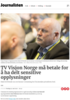TV Visjon Norge må betale for å ha delt sensitive opplysninger