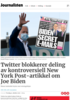 Twitter blokkerer deling av kontroversiell New York Post-artikkel om Joe Biden