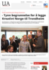 - Tynn begrunnelse for å legge Kreativt Norge til Trondheim