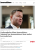 Undersøkelse blant journalister: Nakstad har kommunisert best under koronakrisen