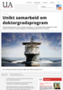 Unikt samarbeid om doktorgradsprogram