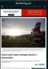 Unormalt høye temperaturer i desember