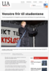 Venstre frir til studentene