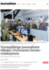 Vernepliktige journalister tilbake i Forsvarets forum-redaksjonen