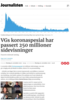 VGs koronaspesial har passert 250 millioner sidevisninger