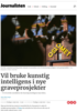 Vil bruke kunstig intelligens i nye graveprosjekter