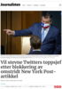 Vil stevne Twitters toppsjef etter blokkering av omstridt New York Post-artikkel