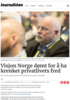 Visjon Norge dømt for å ha krenket privatlivets fred